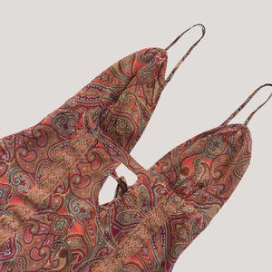 Victoria's Secret Plunge Slip | Boho Paisley | Size M